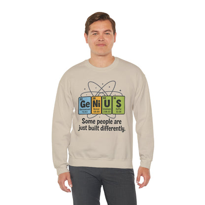 Funny Mens Genius Sweatshirt, Periodic Table Nerd Pullover, Smart Science Gift for Him, Genius Sweatshirt,  Science Lovers Gift
