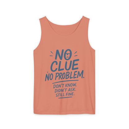 Funny No ClueWomens Tank Top, No Problem Quote Shirt, Dont Know Didnt Ask Graphic Tee, Gift for Her, Humorous Tee, Workout Sleeveless Shirt