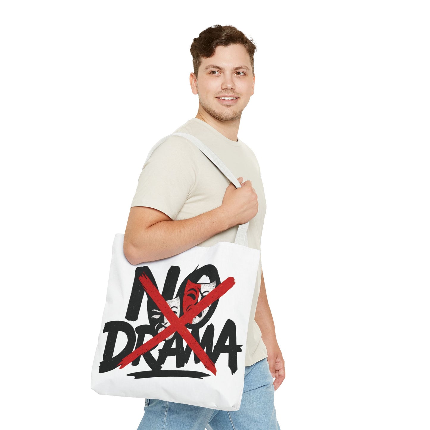 No Drama Tote Bag, Stylish Canvas Bag for Everyday Use, Perfect Gift for Friends, Beach Days, Shopping, and Travel, Large Tote Bag