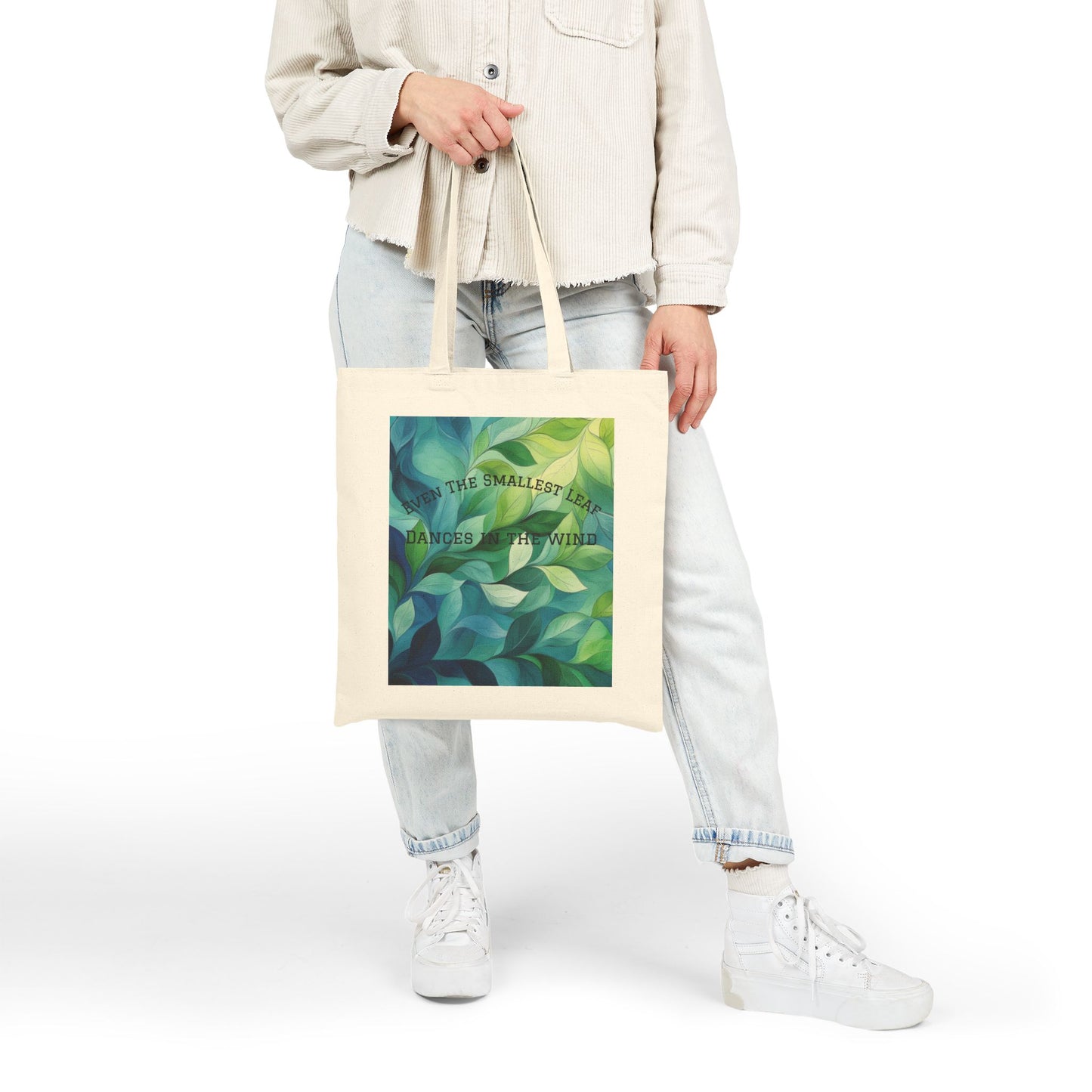 Nature-Inspired Canvas Tote Bag with Inspirational Quote, Eco-Friendly Shopping Bag, Greenery Art Tote, Gift for Nature Lovers, [...]