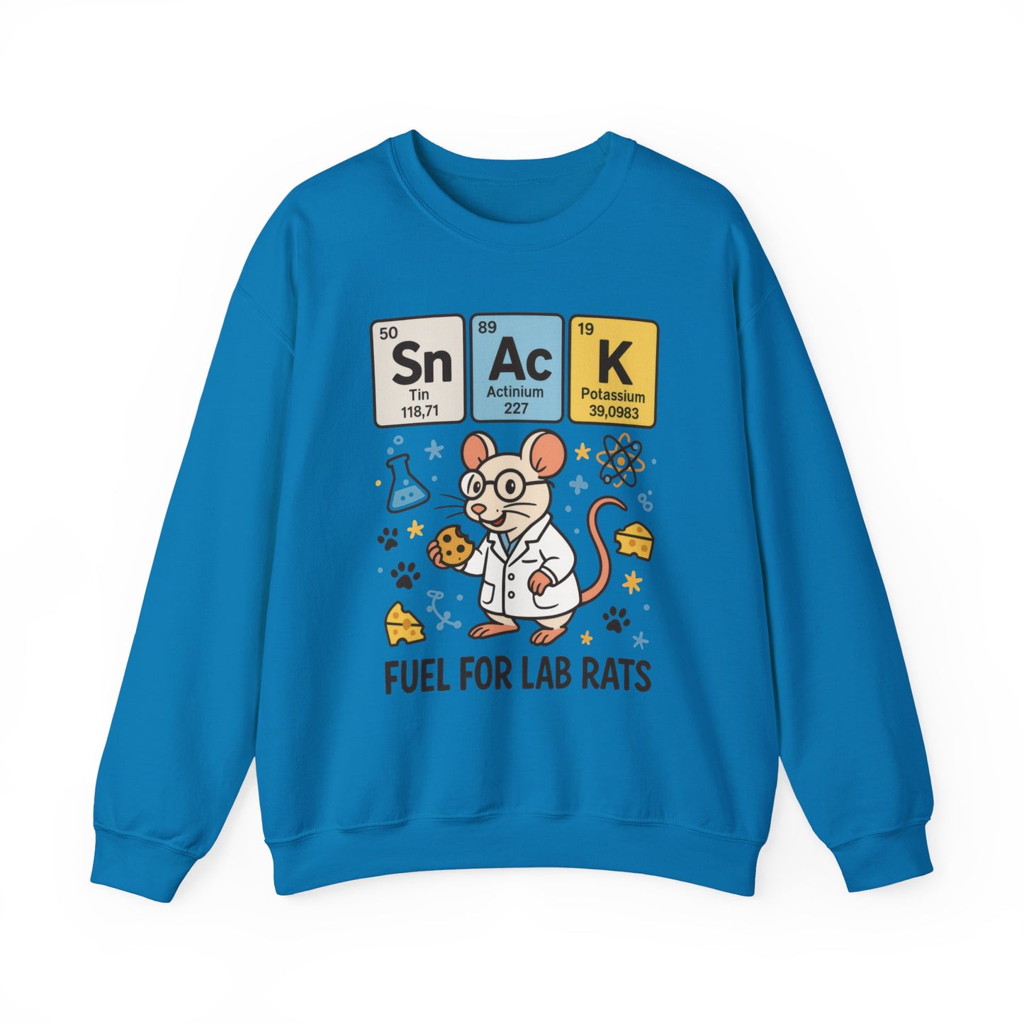 Lab Rat Science Sweatshirt, Science Crewneck, Funny Gift for Teachers, Chemistry Sweatshirt, Cute Lab Rat Design, Perfect for Birthdays