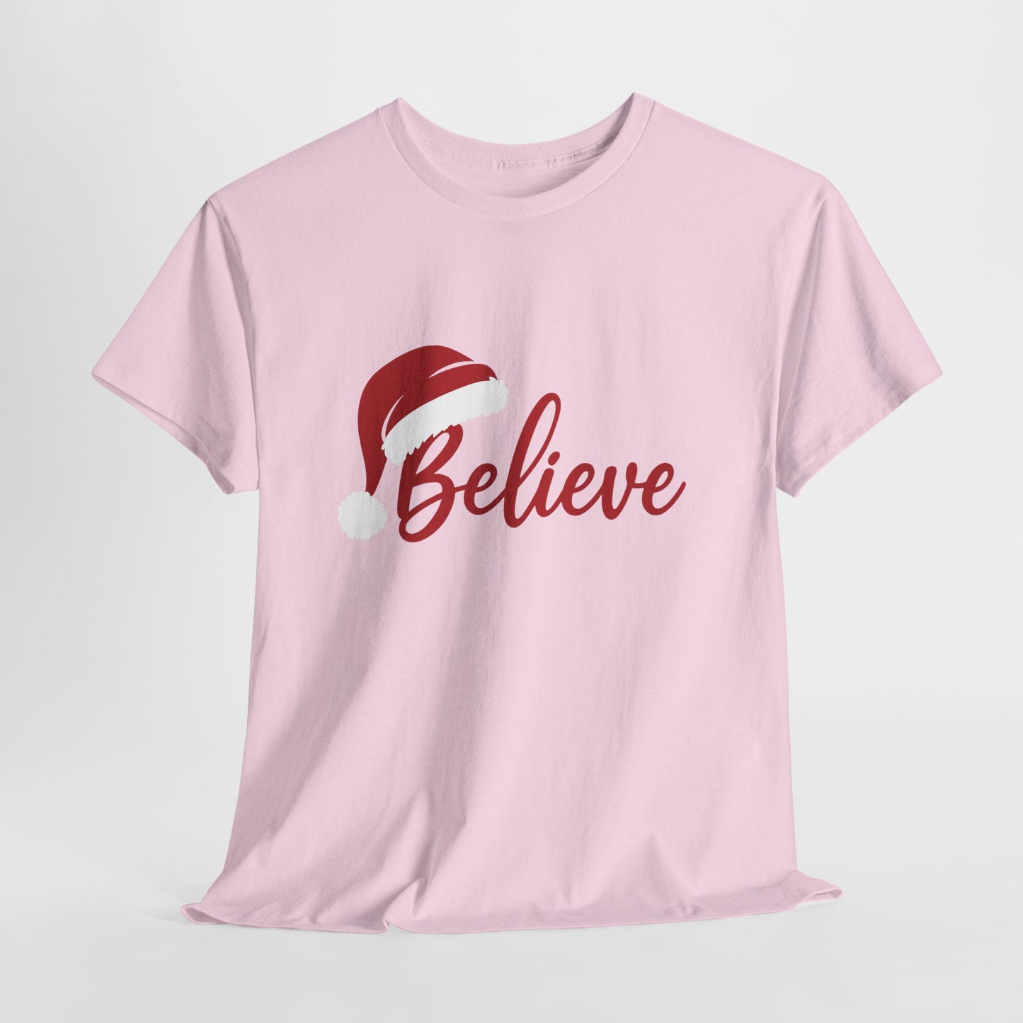 Believe Christmas Women's Shirt, Minimalist Holiday Tee
