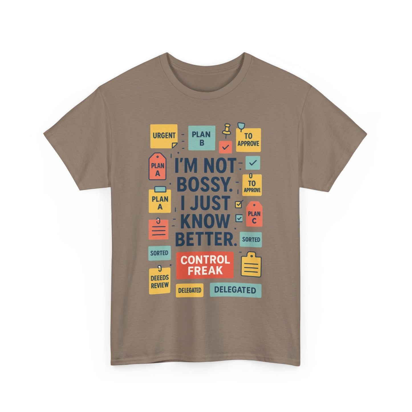 Funny Men's Control Freak T-Shirt, Perfect for Bossy Friends, Gift for Leaders, Fun Office Humor, Sarcastic Productivity Tee for Him