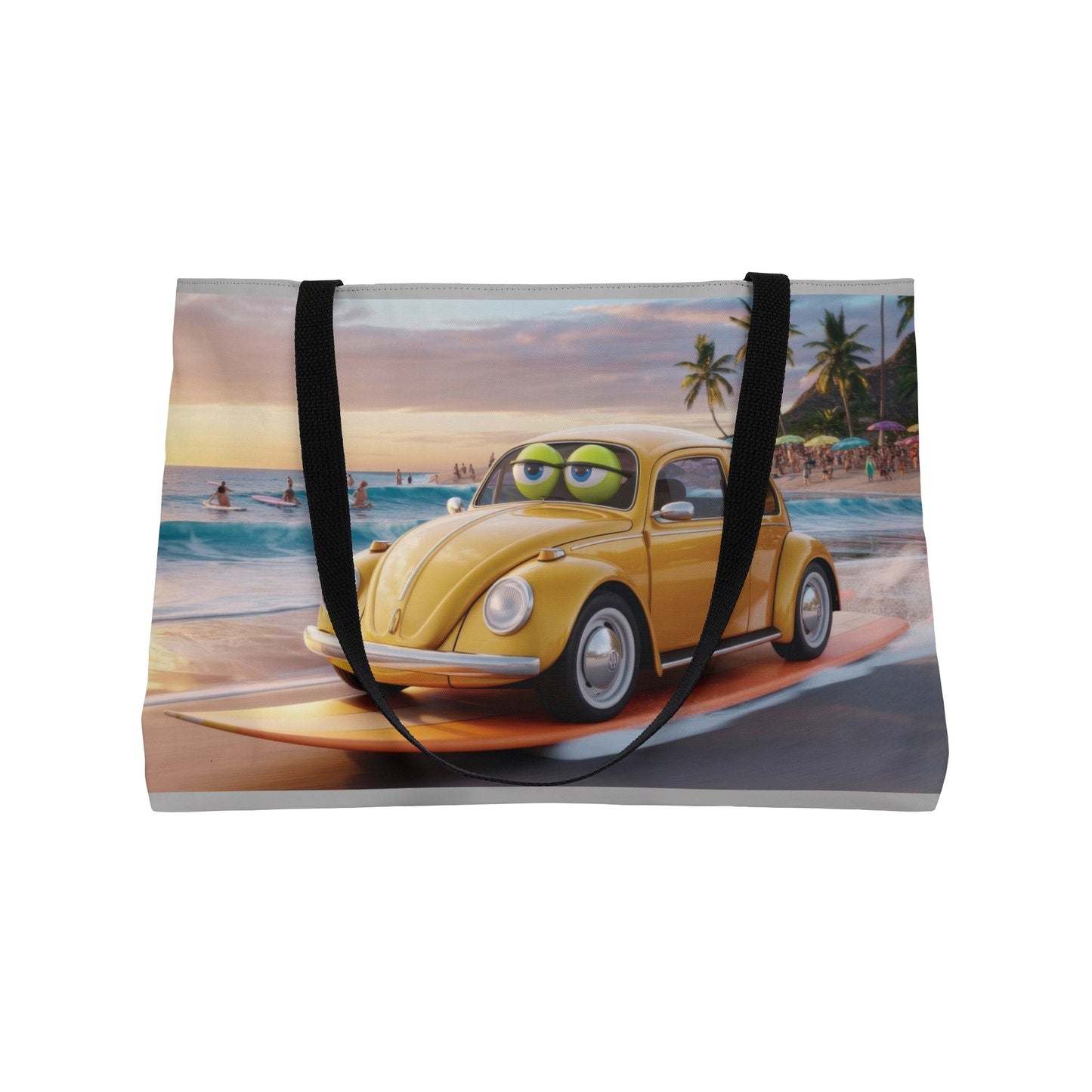 Beach Vibes Weekender Tote Bag, Perfect for Travel, Summer Adventures, Beach Days, Lightweight, Durable, Vacation Essentials