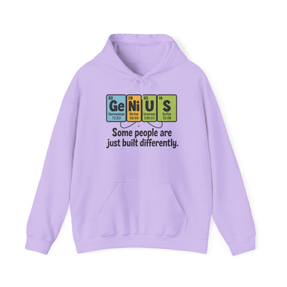 Funny Womens Genius Hoodie, Periodic Table Science Pullover, Nerdy Chemistry Sweatshirt for Her, Science Lover Apparel, Funny Chemistry Gift