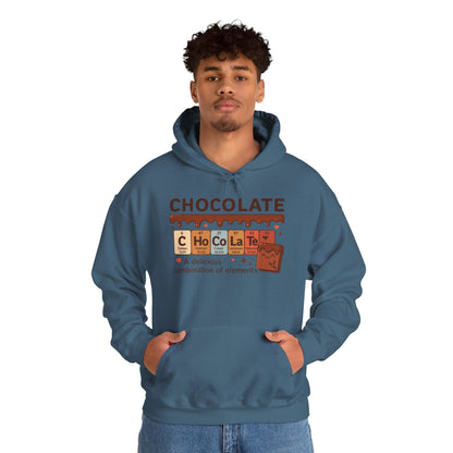 Chocolate Lover's Comfort Hoodie, Perfect Gift for Chemistry Lovers, Casual Wear, Sweet Treats Enthusiasts, Birthdays, Chemistry Students