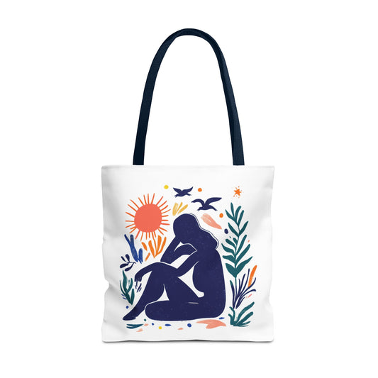 Boho Art Tote Bag, Versatile Eco-Friendly Carryall, Gift for Her, Summer Outing, Beach Bag, Reusable Shopping Tote