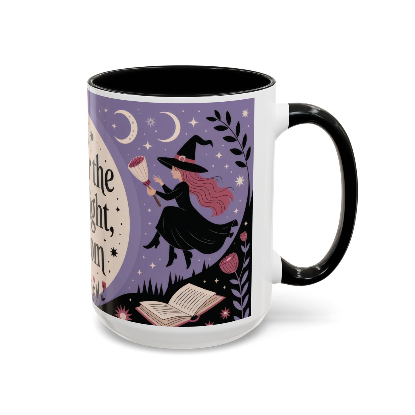 Under the Moonlight I Bloom Mug, Witchy Moon Magic Coffee Cup, Feminine Mystic Gift for Spiritual, Self Growth Lovers, Coffee Mug (11, 15oz)