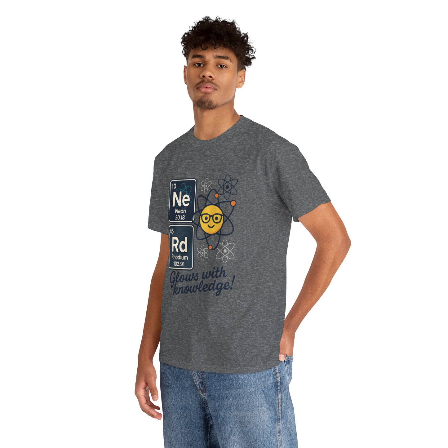 Funny Mens Nerd T-Shirt, NeRd Periodic Table Shirt, Glowing Knowledge Tee, Science Lover Gift, Chemistry Shirt, STEM Apparel, Science Tee