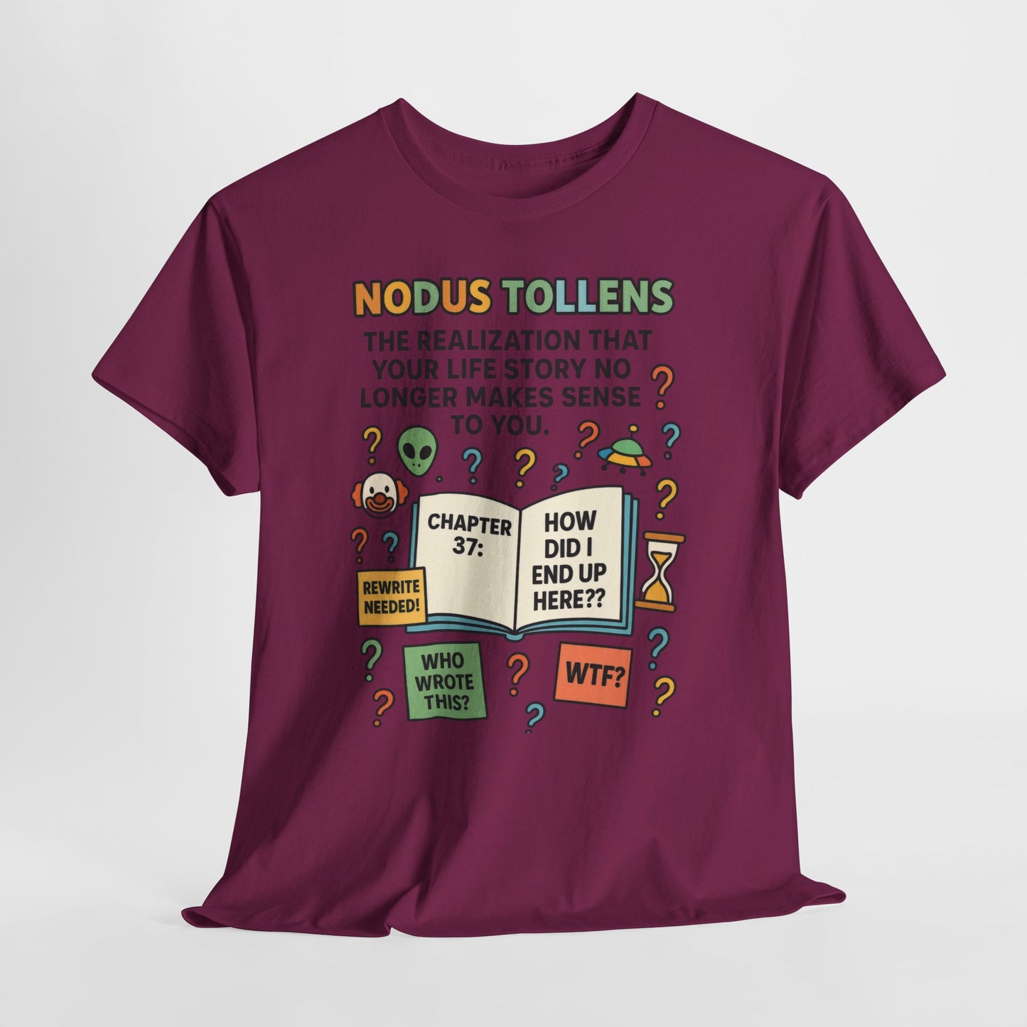 Nodus Tollens Women's Tee, Latin Words, Moods & Modes, Self-Awareness, Personal Development, Funny Existential Graphic Tee, Book Lover Gift