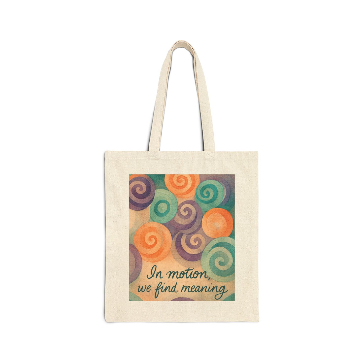 Inspirational Cotton Canvas Tote Bag, Eco-Friendly Shopping Bag, Gift for Friends, Motivational Art, Reusable Grocery Bag, Travel Companion