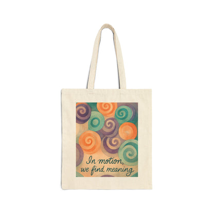 Inspirational Cotton Canvas Tote Bag, Eco-Friendly Shopping Bag, Gift for Friends, Motivational Art, Reusable Grocery Bag, Travel Companion