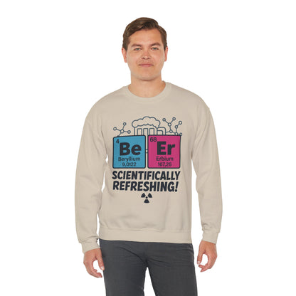 Scientifically Refreshing Beer Mens Sweatshirt, Gift for Beer Lovers, Science-Inspired Apparel, Perfect for Parties and Gatherings
