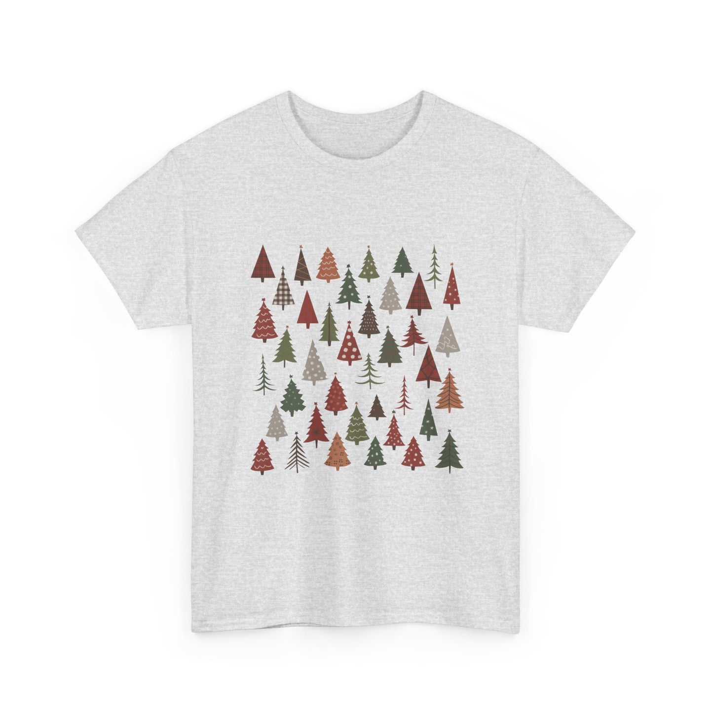 Minimal Christmas Tree T-Shirt, Boho Holiday Tee for Women