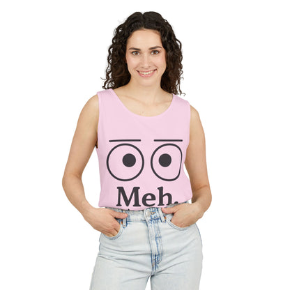 Womens Funny Graphic Tank Top with 'Meh. Wow... so exciting' Quote, Casual Wear, Summer Apparel, Gift for Friends, Humor Tank