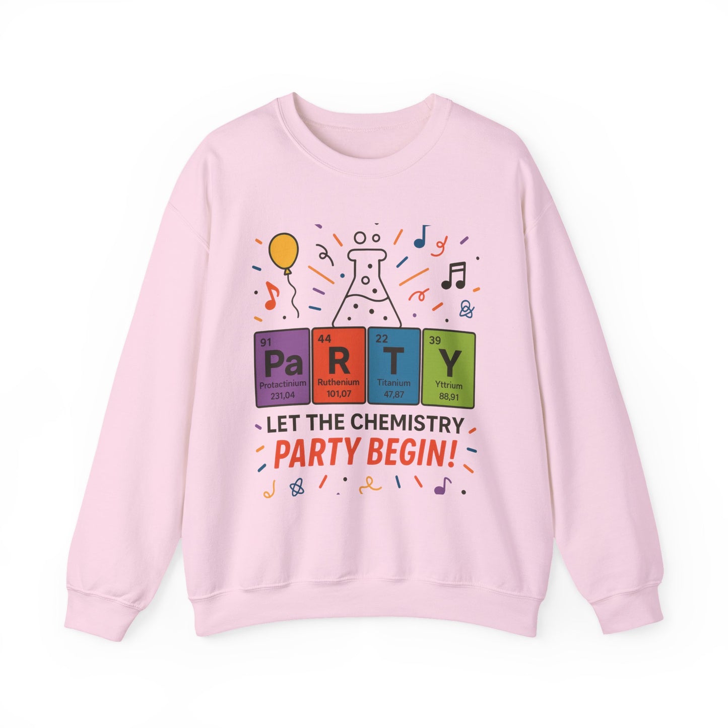Party Chemistry Crewneck Sweatshirt, Chemistry Sweatshirt, Science Gift, Cute Crew Neck, Birthday Sweatshirt, Unisex Pullover