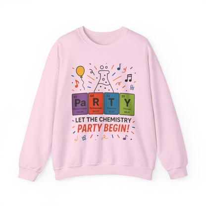 Party Chemistry Crewneck Sweatshirt, Chemistry Sweatshirt, Science Gift, Cute Crew Neck, Birthday Sweatshirt, Unisex Pullover