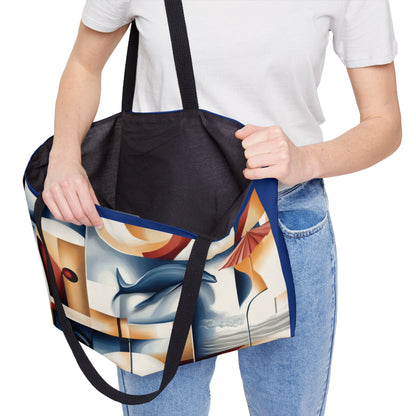 Stylish Weekender Tote Bag, Perfect for Travel, Beach Days, Gym, Shopping, Versatile Handbag