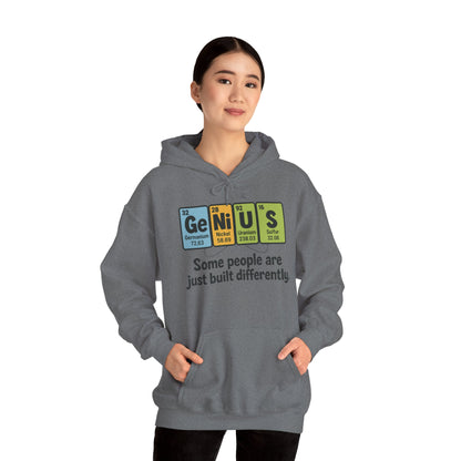 Funny Womens Genius Hoodie, Periodic Table Science Pullover, Nerdy Chemistry Sweatshirt for Her, Science Lover Apparel, Funny Chemistry Gift