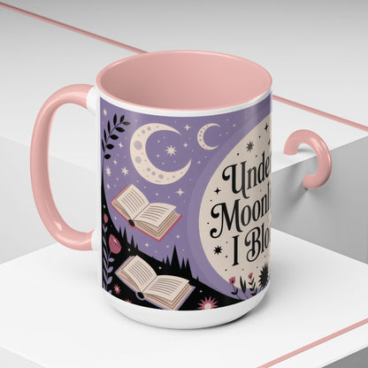Under the Moonlight I Bloom Mug, Witchy Moon Magic Coffee Cup, Feminine Mystic Gift for Spiritual, Self Growth Lovers, Coffee Mug (11, 15oz)