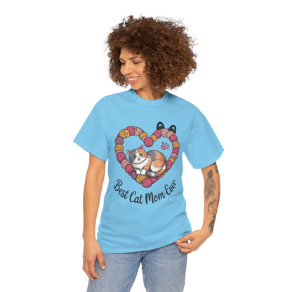 Best Cat Mom Ever T-Shirt, Cat Lover Gift, Pet Mom Shirt, Funny Animal Apparel, Cute Gift for Cat Moms, Gift for Cat Lovers, Kitty Mom Shirt