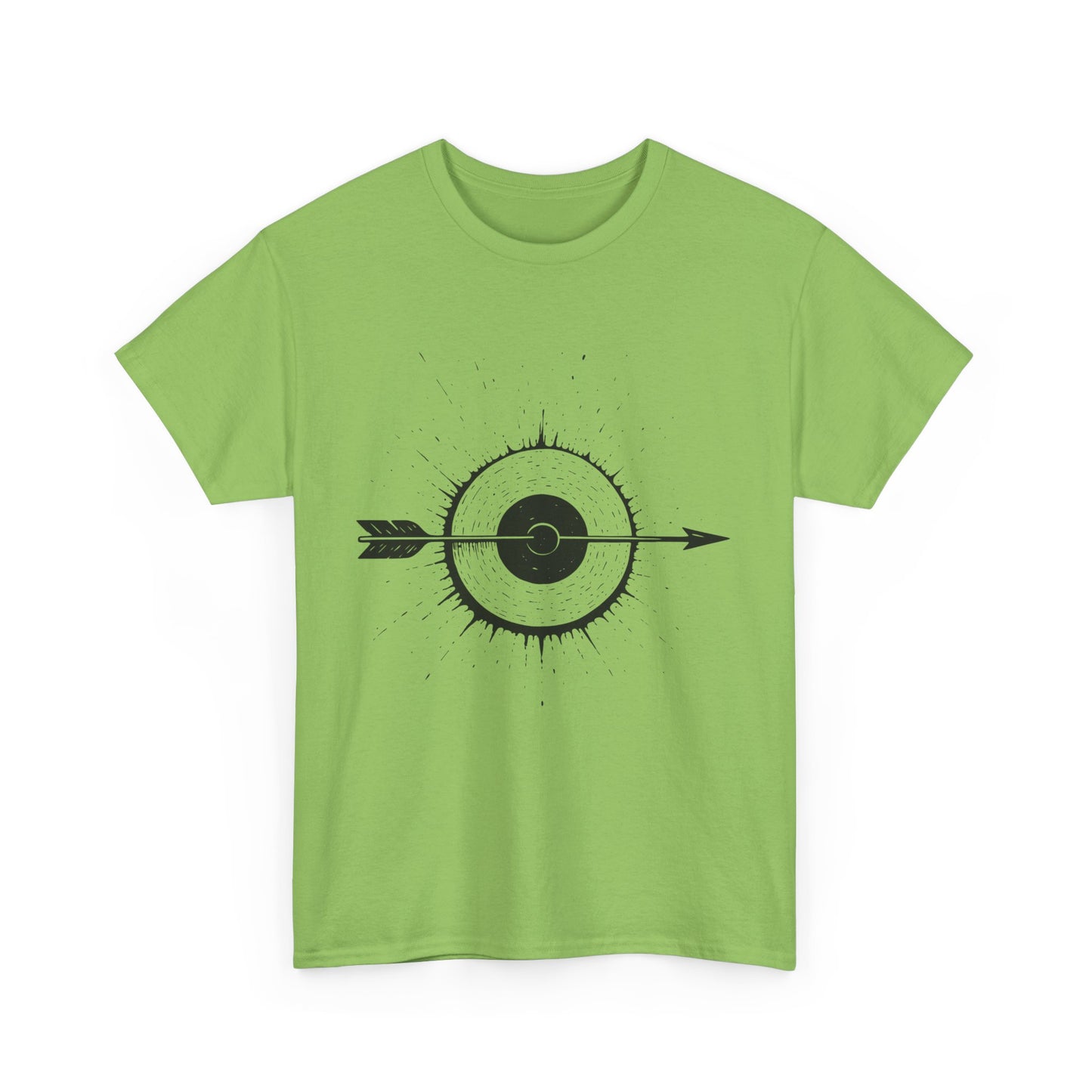 Artistic Arrow Graphic Unisex Cotton Tee, Motivational Shirt, Casual Wear, Gift for Him/Her, Trendy Fashion