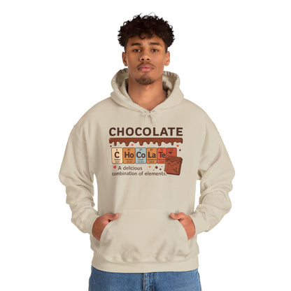 Chocolate Lover's Comfort Hoodie, Perfect Gift for Chemistry Lovers, Casual Wear, Sweet Treats Enthusiasts, Birthdays, Chemistry Students