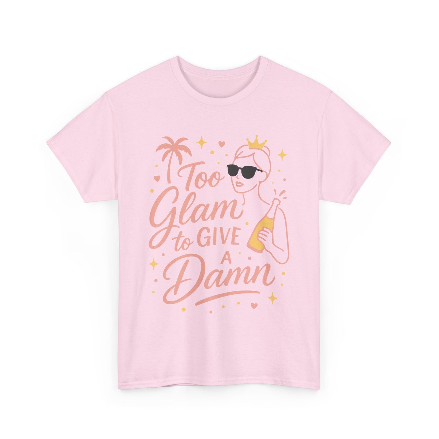 Too Glam to Give a Damn Bridal Party Shirt, Bachelorette Party Tee, Bridesmaid Wedding Tee, Hen Party Top, Bridal Shower,  Bridesmaids Gift