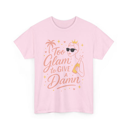 Too Glam to Give a Damn Bridal Party Shirt, Bachelorette Party Tee, Bridesmaid Wedding Tee, Hen Party Top, Bridal Shower,  Bridesmaids Gift