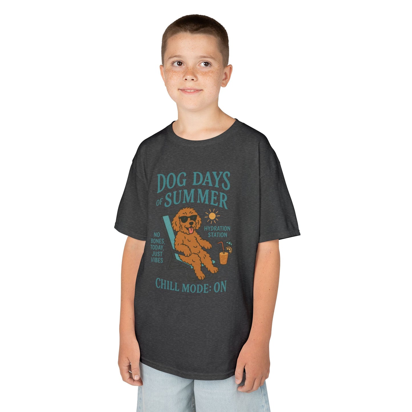 Summer Chill Kids Tee | Fun Playful T-Shirt for Boys & Girls, Perfect for Summer Days, Beach Outings, Gifts, Casual Wear
