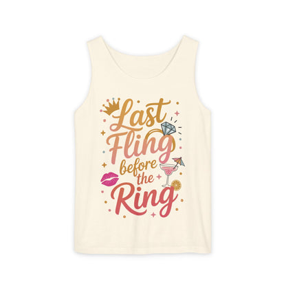 Last Fling Before the Ring T-Shirt, Bachelorette Party Tee, Bridesmaid Wedding Tee, Hen Party Shirts, Bridal Shower,  Bridesmaids Gift
