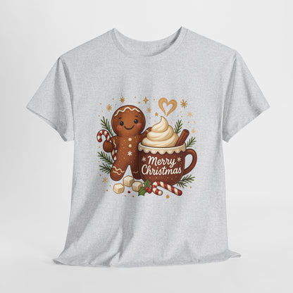 Gingerbread - Hot Cocoa Women's Christmas T-Shirt, Cozy Holiday Tee