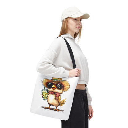 Chic Summer Tote Bag, Fun Bird Design, Beach Bag, Vacation Accessory, Perfect Gift for Bird Lovers, Eco-Friendly Shopper