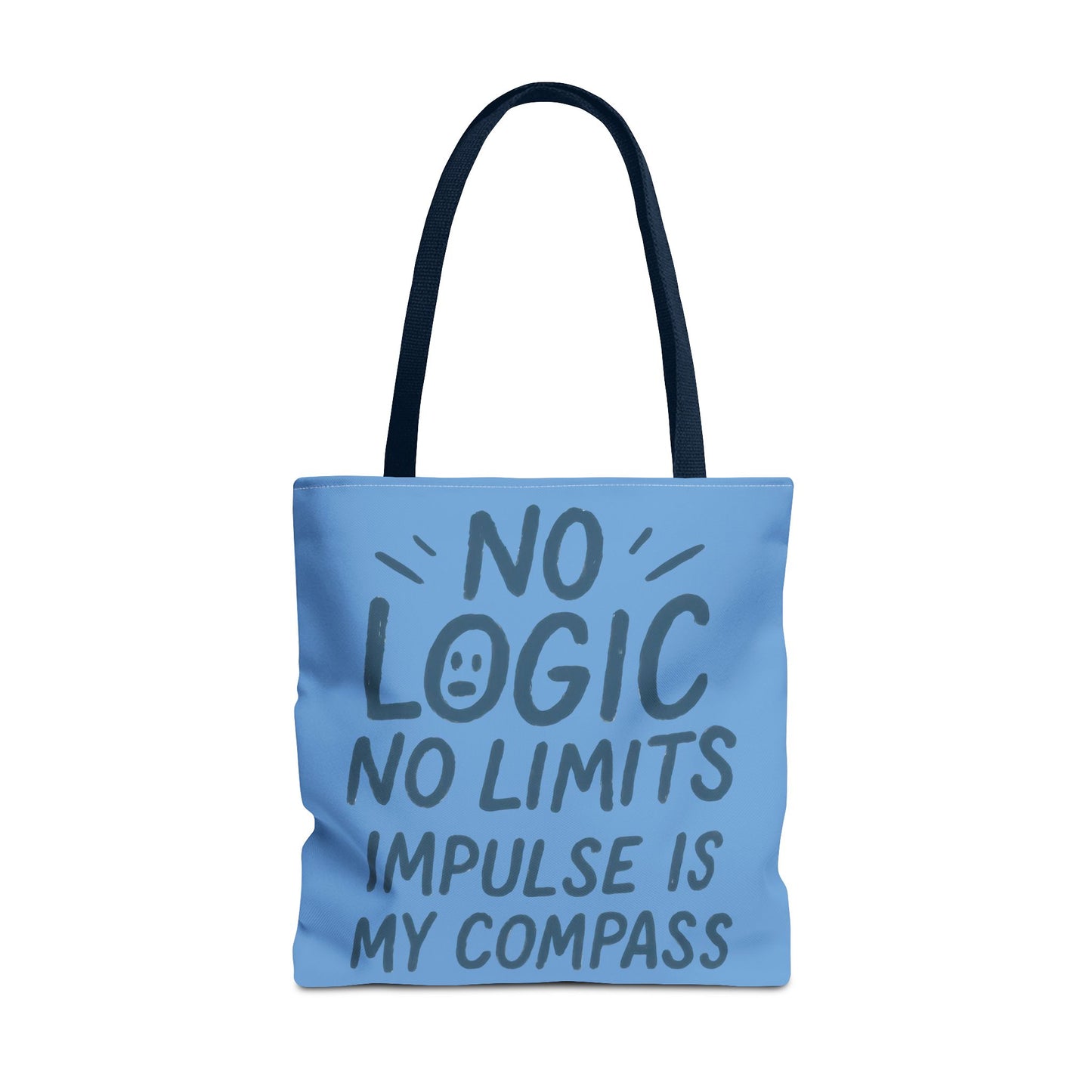 Impulse Is My Compass Tote Bag, Motivational Tote, Reusable Shopping Bag, Perfect Gift for Friends, Everyday Carry, Eco-Friendly