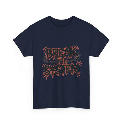 Men's Graphic Tee, Break the System Shirt, Streetwear Punk T-Shirt, Activist Gift for Him