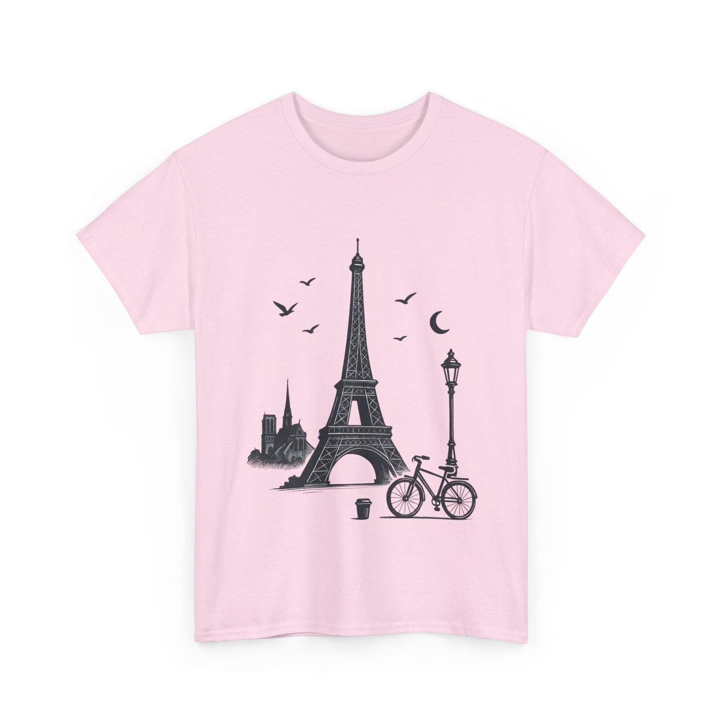 Eiffel Tower Graphic Tee, Parisian Style T-Shirt, Casual Summer Top, Travel Gift, Unisex Cotton Shirt