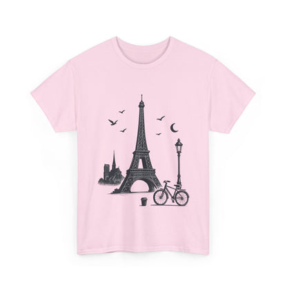 Eiffel Tower Graphic Tee, Parisian Style T-Shirt, Casual Summer Top, Travel Gift, Unisex Cotton Shirt