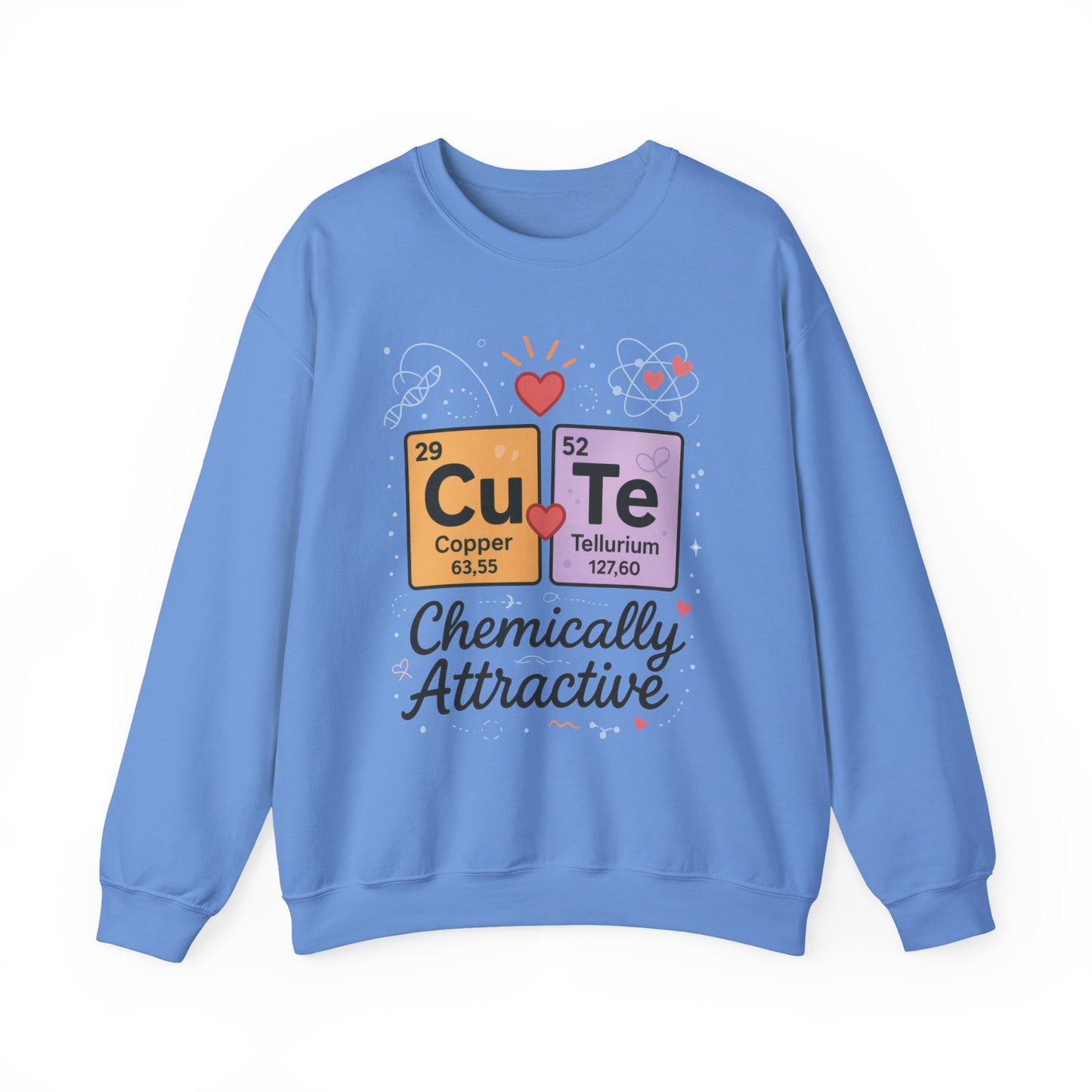 Cute Chemistry Sweatshirt for Women, Periodic Table Sweatshirt, Chemistry Gift for Her, Gift for Science Lovers, Valentine's Day Sweatshirt