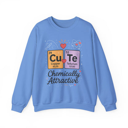 Cute Chemistry Sweatshirt for Women, Periodic Table Sweatshirt, Chemistry Gift for Her, Gift for Science Lovers, Valentine's Day Sweatshirt