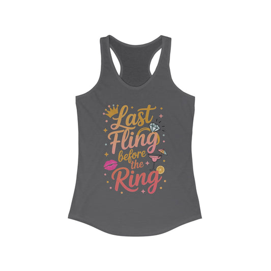 Last Fling Before the Ring T-Shirt, Bachelorette Party Tee, Bridesmaid Wedding Tee, Hen Party Shirts, Bridal Shower,  Bridesmaids Gift