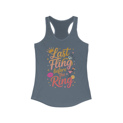 Last Fling Before the Ring T-Shirt, Bachelorette Party Tee, Bridesmaid Wedding Tee, Hen Party Shirts, Bridal Shower,  Bridesmaids Gift