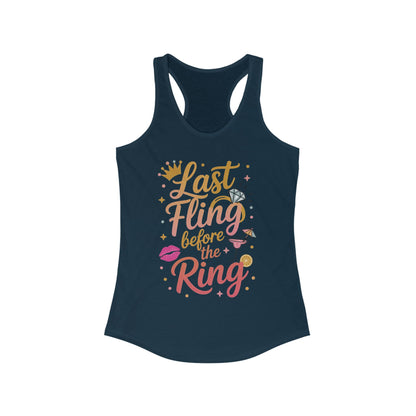 Last Fling Before the Ring T-Shirt, Bachelorette Party Tee, Bridesmaid Wedding Tee, Hen Party Shirts, Bridal Shower,  Bridesmaids Gift
