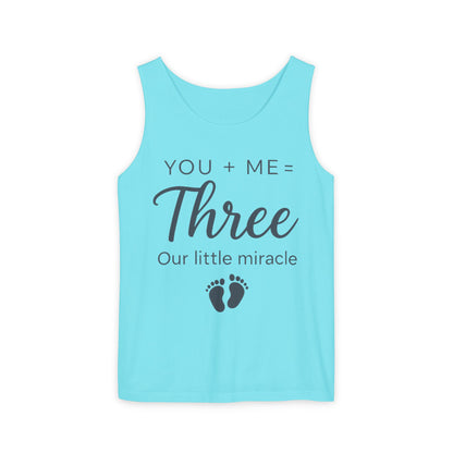 Maternity Tank Top, Cute Pregnancy Announcement Tank, Our Little Miracle Expecting Mom Gift, Baby Reveal Tee, Baby Showers Gift