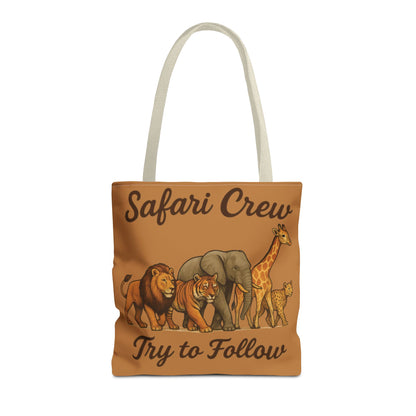 Safari Crew Tote Bag - Animal Print, Gift for Wildlife Lovers, Eco-Friendly, Stylish Grocery Bag, Adventure Enthusiast Essential