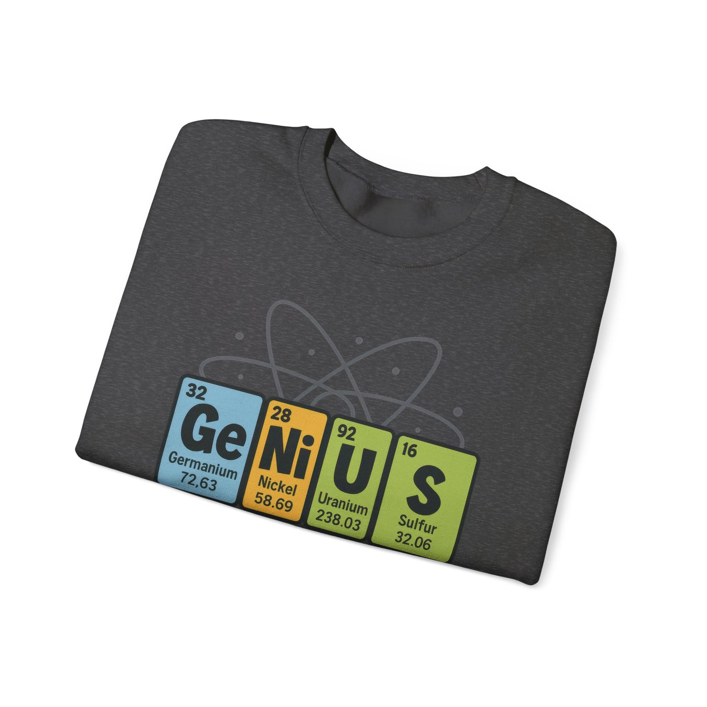 Funny Womens Science Sweatshirt, Genius Periodic Table Pullover, Nerdy Chemistry Gift for Her,  Funny Gift for Nerds, Science Geek Apparel