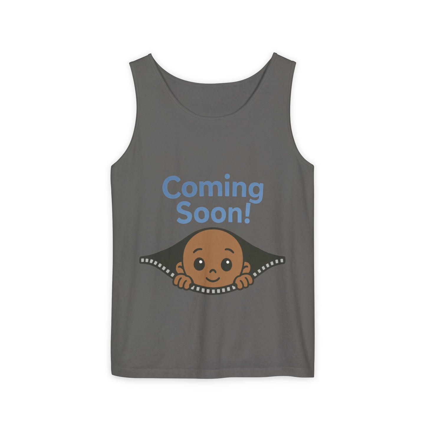 Coming Soon Maternity Tank Top, Cute Baby Boy Pregnancy Announcement Tee, Funny Expecting Mom Gift, Gender Reveal Tee, Baby Shower Top