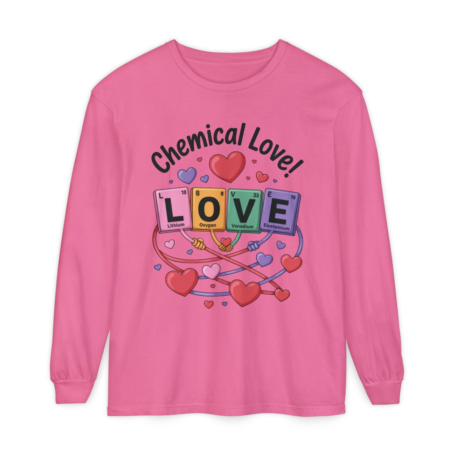 Chemical Love Long Sleeve T-Shirt Women's, Perfect Gift for Science Lovers, Valentine's Day, Chemistry Enthusiasts, Casual Wear, Cute [...]