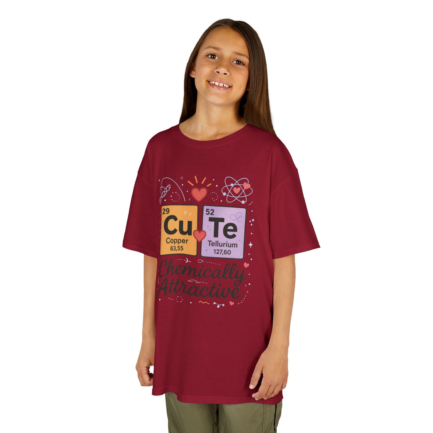 Cute Science Kids TeeT-Shirt, Periodic Table Tee, Funny Nerdy Gift for Young Girl, Cute Chemistry Young Girl T-Shirt, Classroom Wear