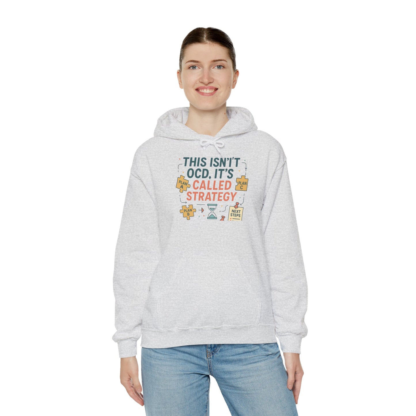 Strategic Humor Hoodie, Unisex Sweatshirt, Gift for Strategists, Funny Hoodie, Planner Gift, Cozy Stylish Sweatshirt, Relaxed Fit Hoody