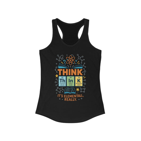 Nerd Tank Top for Women, Funny Chemistry Shirt, Cute Science Graphic Tank, STEM Gift for Her, Gift for Students, Motivational Fitness Shirt